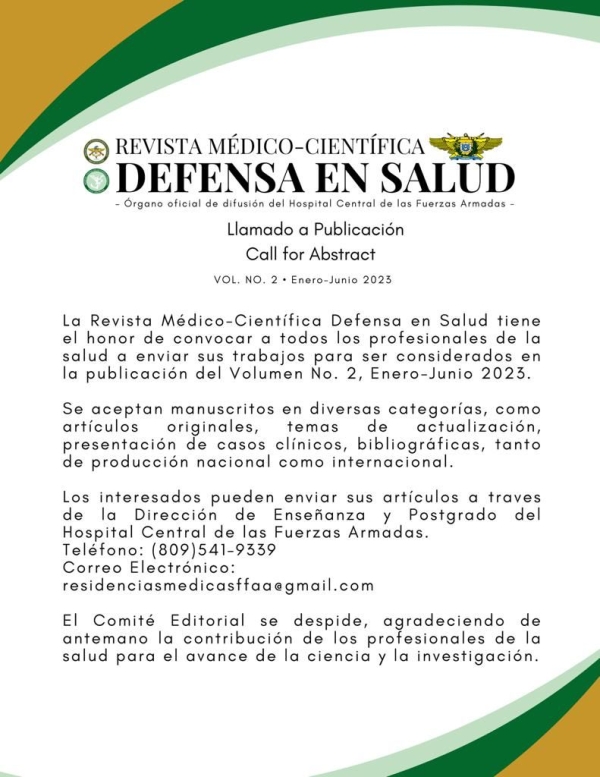 Revista Médico-Científica DEFENSA EN SALUD. Vol. No. 2 Enero - Junio 2023.